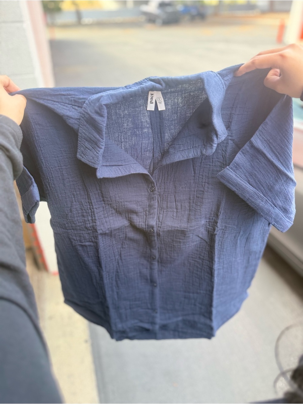 NWT Pact Oversized Coastal Gauze Shirt Small